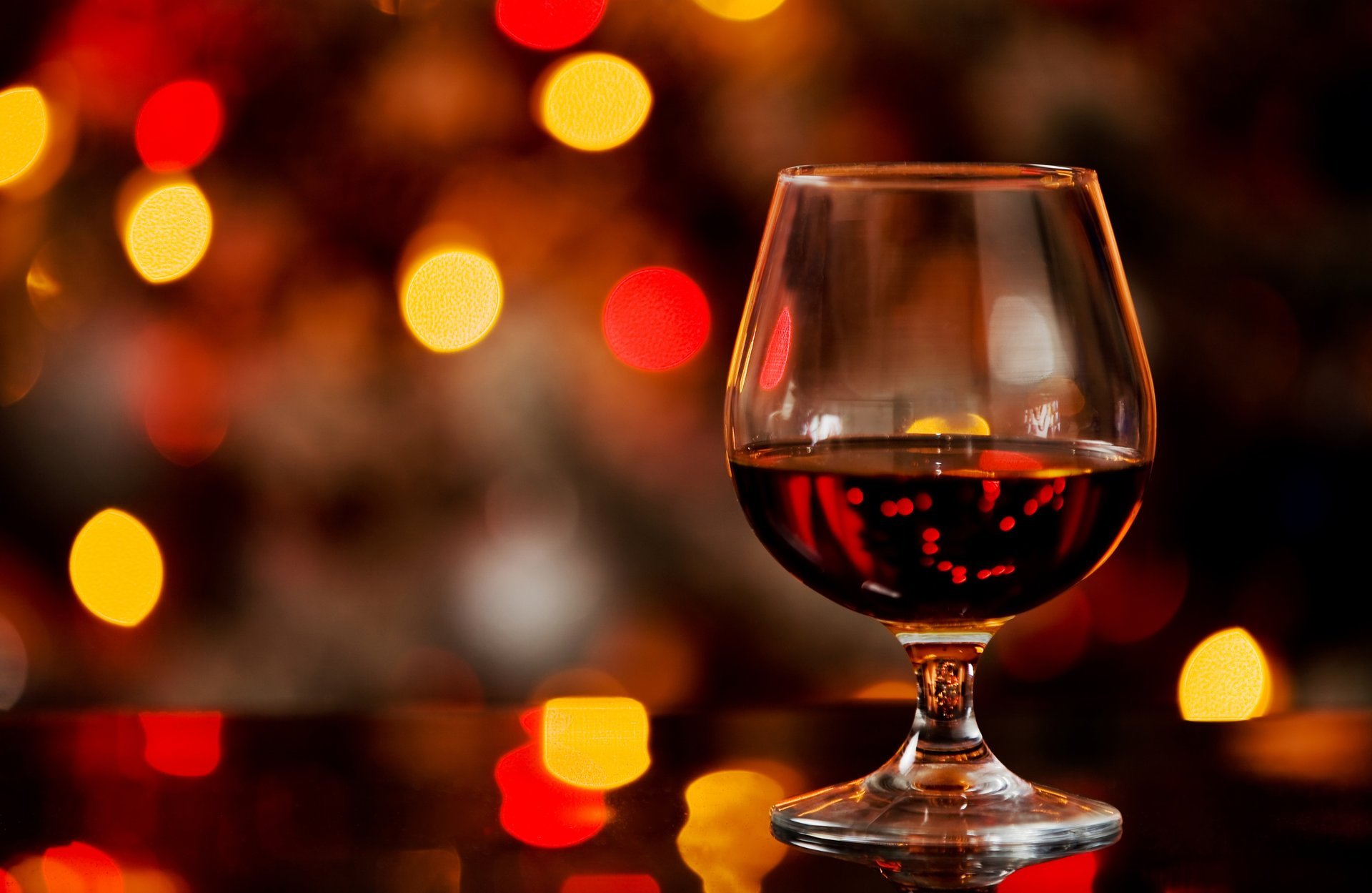 cognac verre alcool bokeh