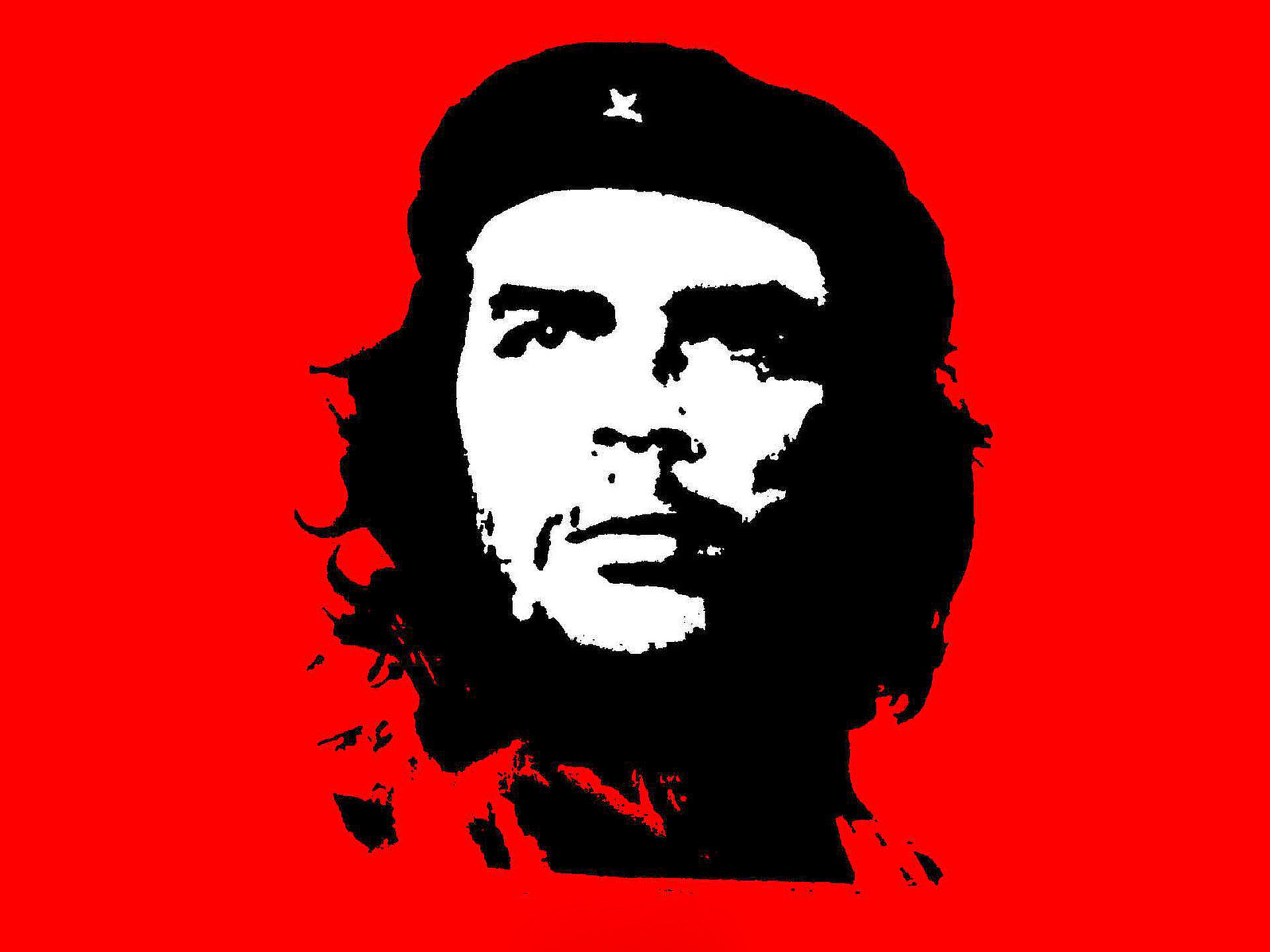 che guevara rouge noir. révolution cuba