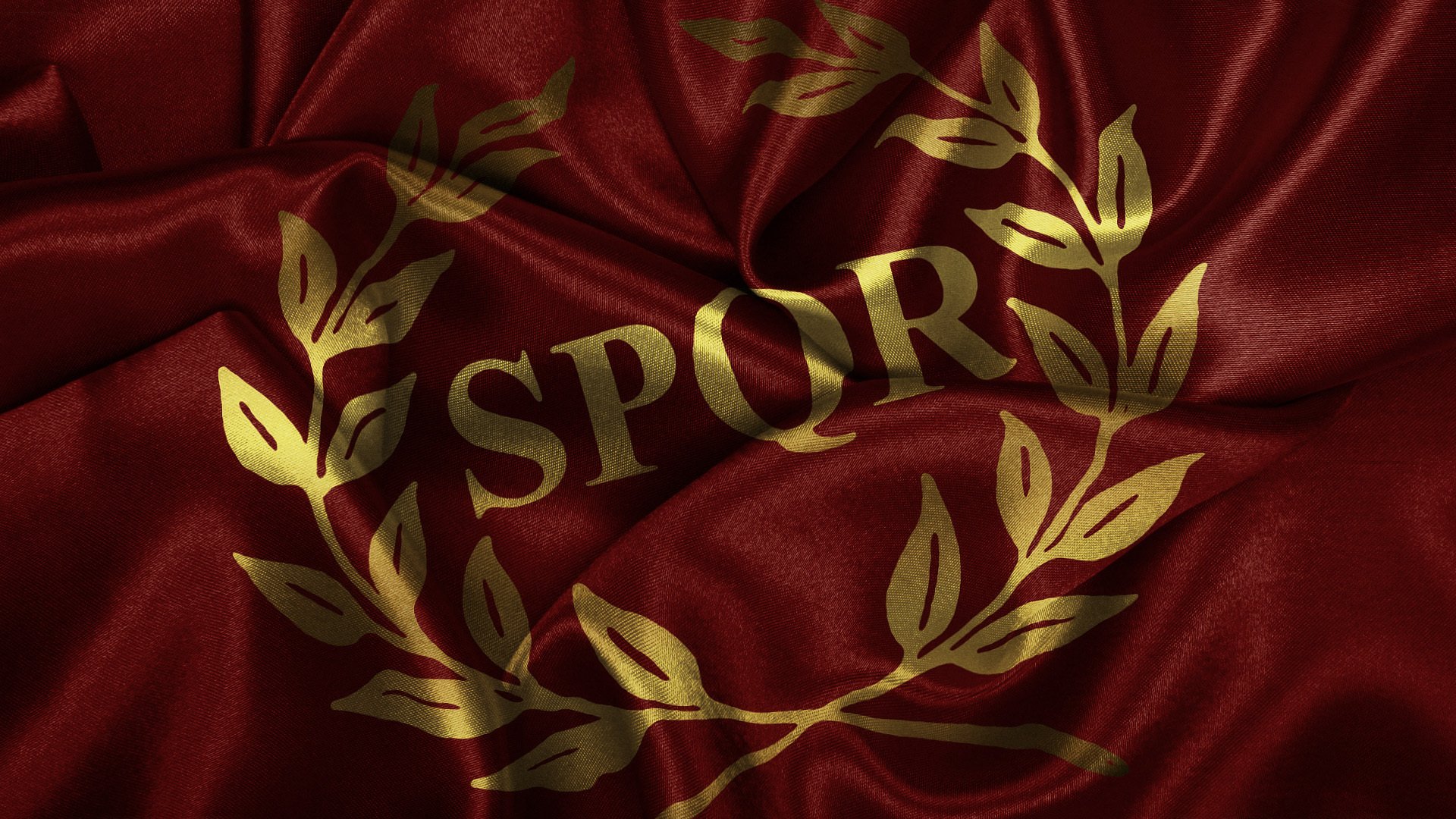 flag red spqr rome