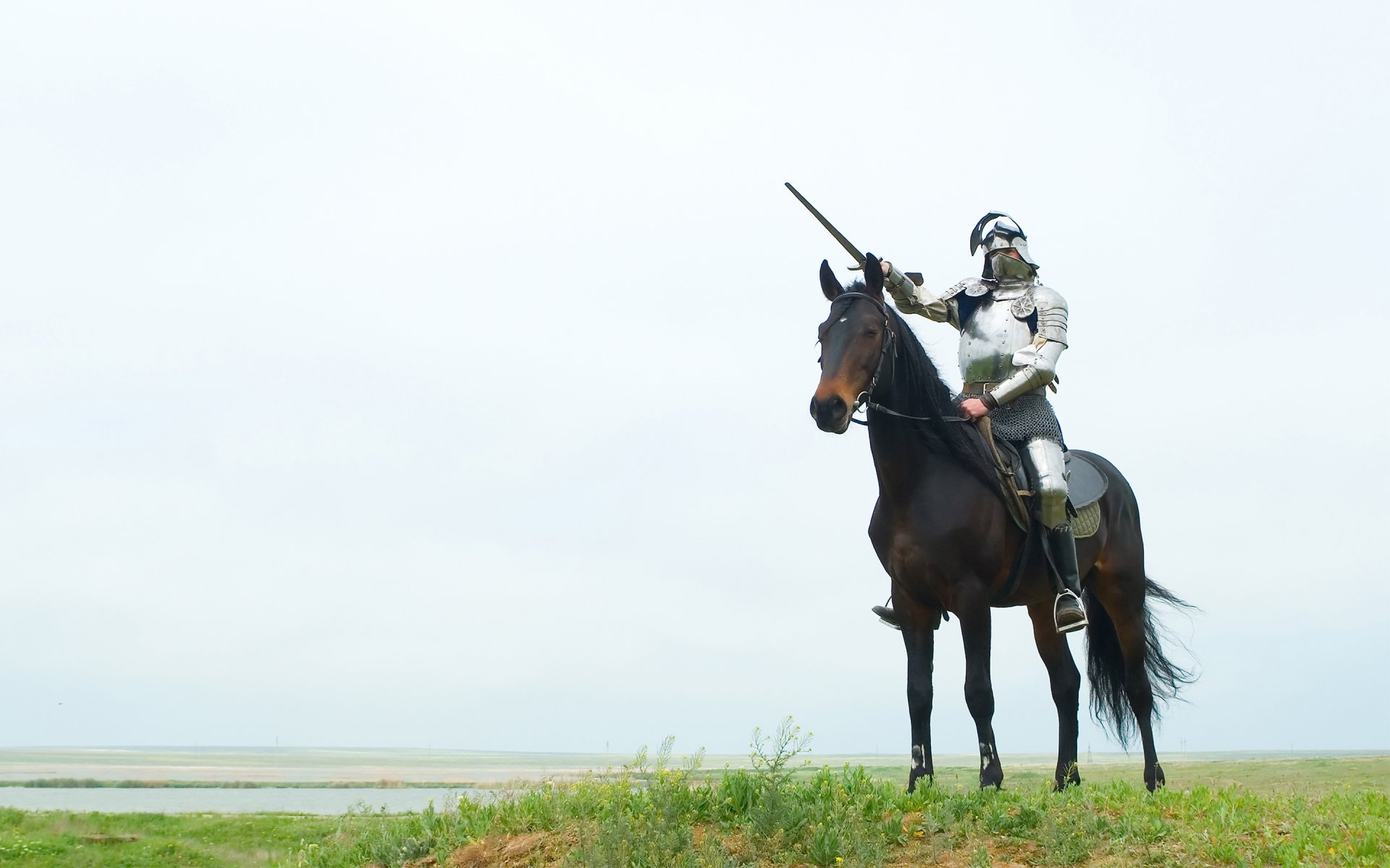 cavallo cavaliere spada armatura