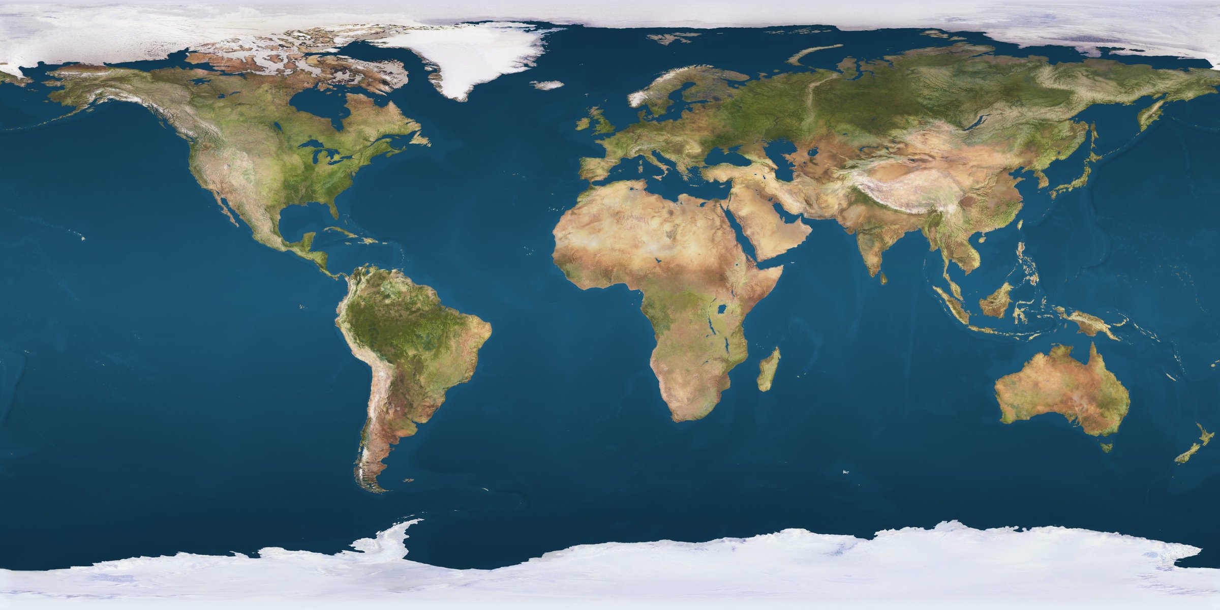 terra continenti oceani mappa fisica