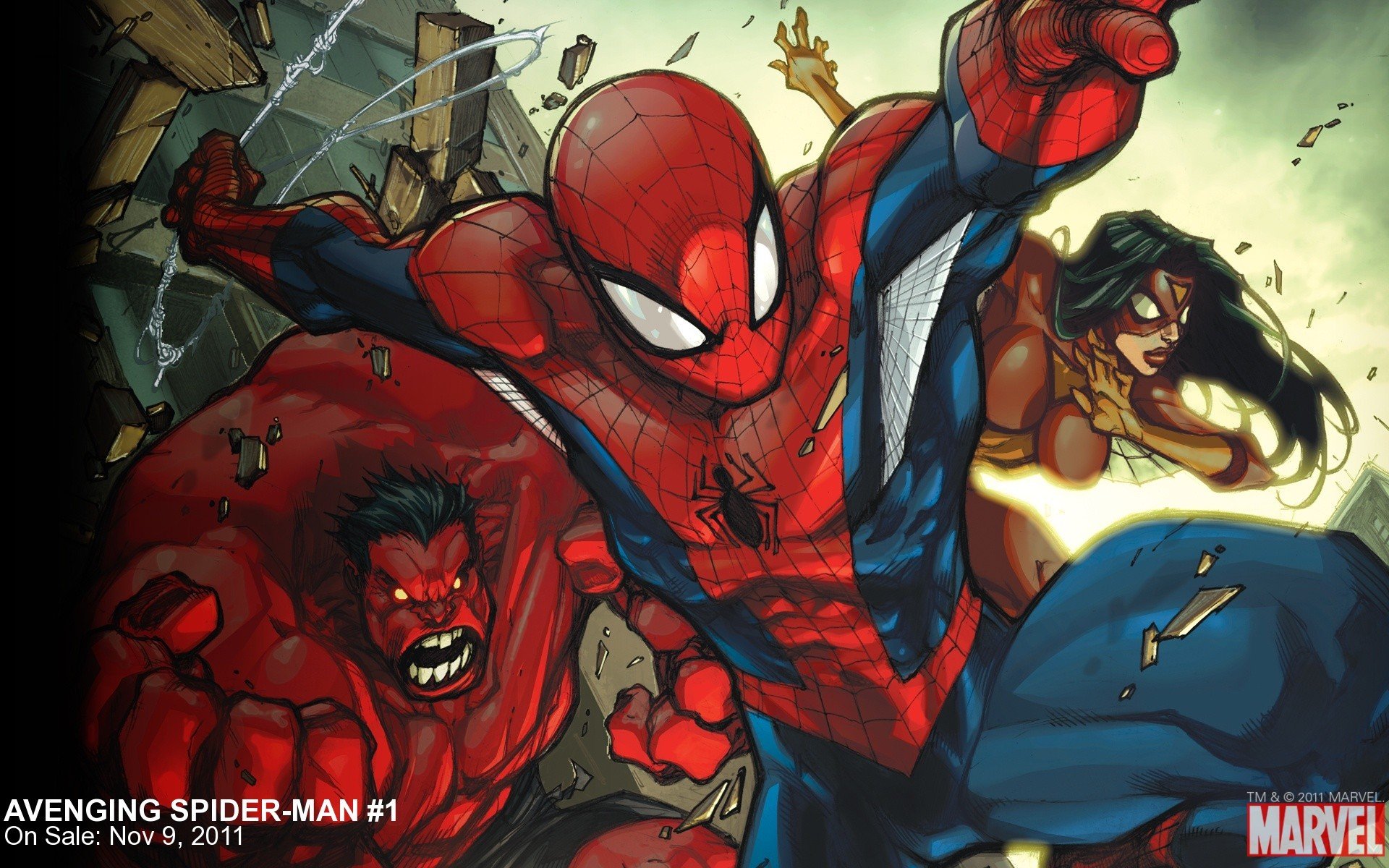 the punisher spider-man hulk rojo spider-woman marvel cómics spider-man cómic equipo