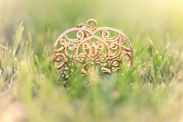 Lovely pendant in fresh grass