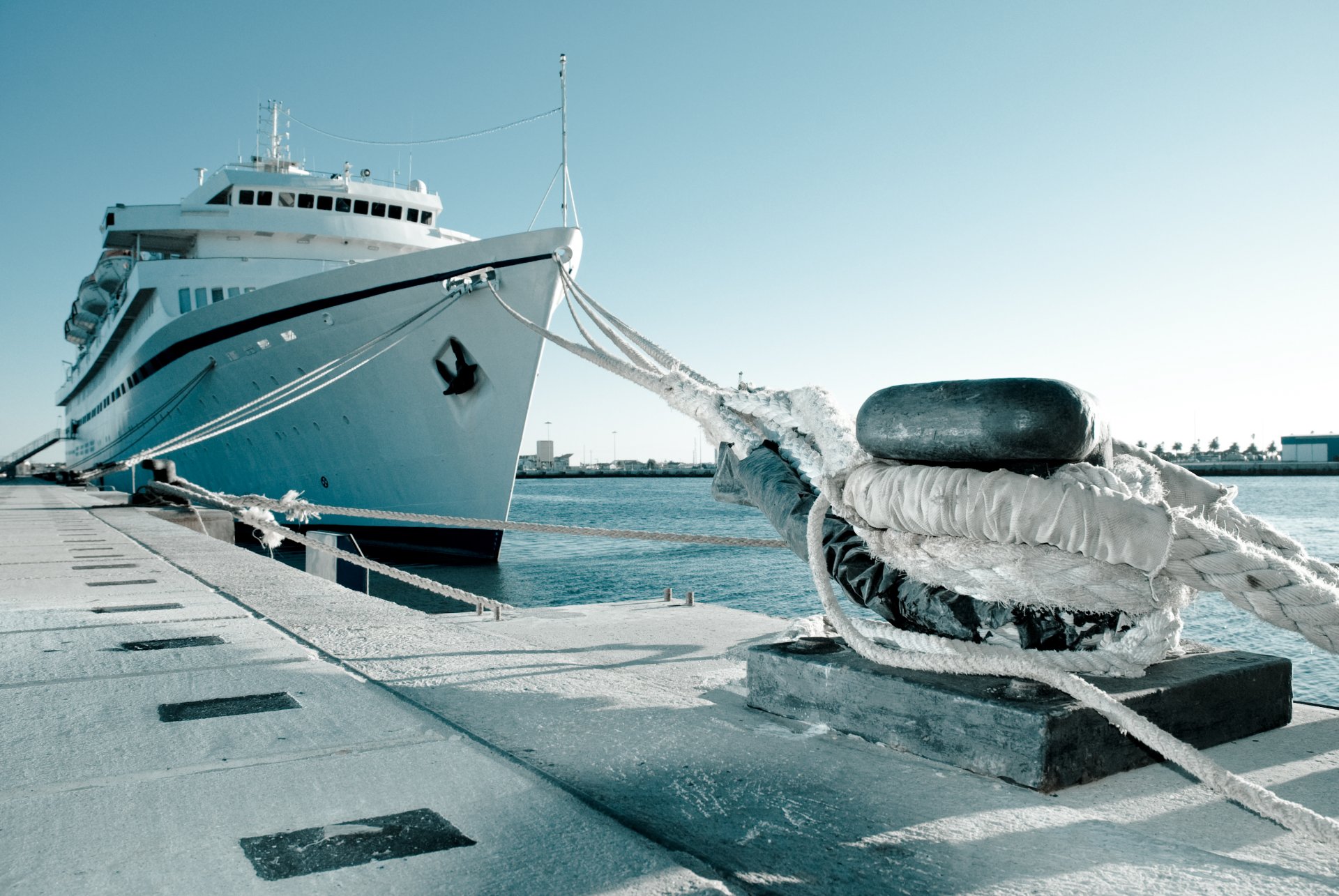 barco muelle cuerda cuerda cielo