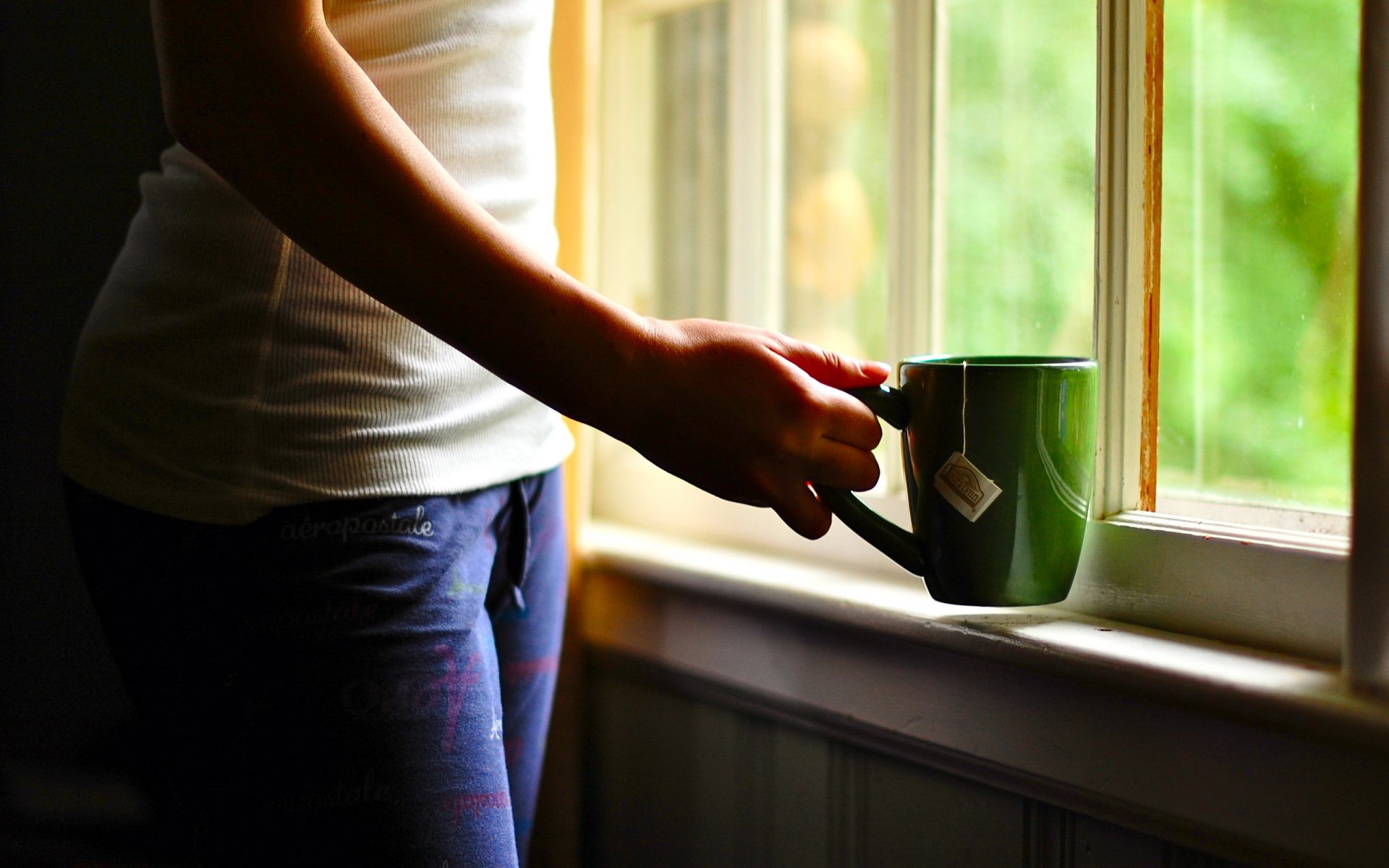 finestra tazza mano casa