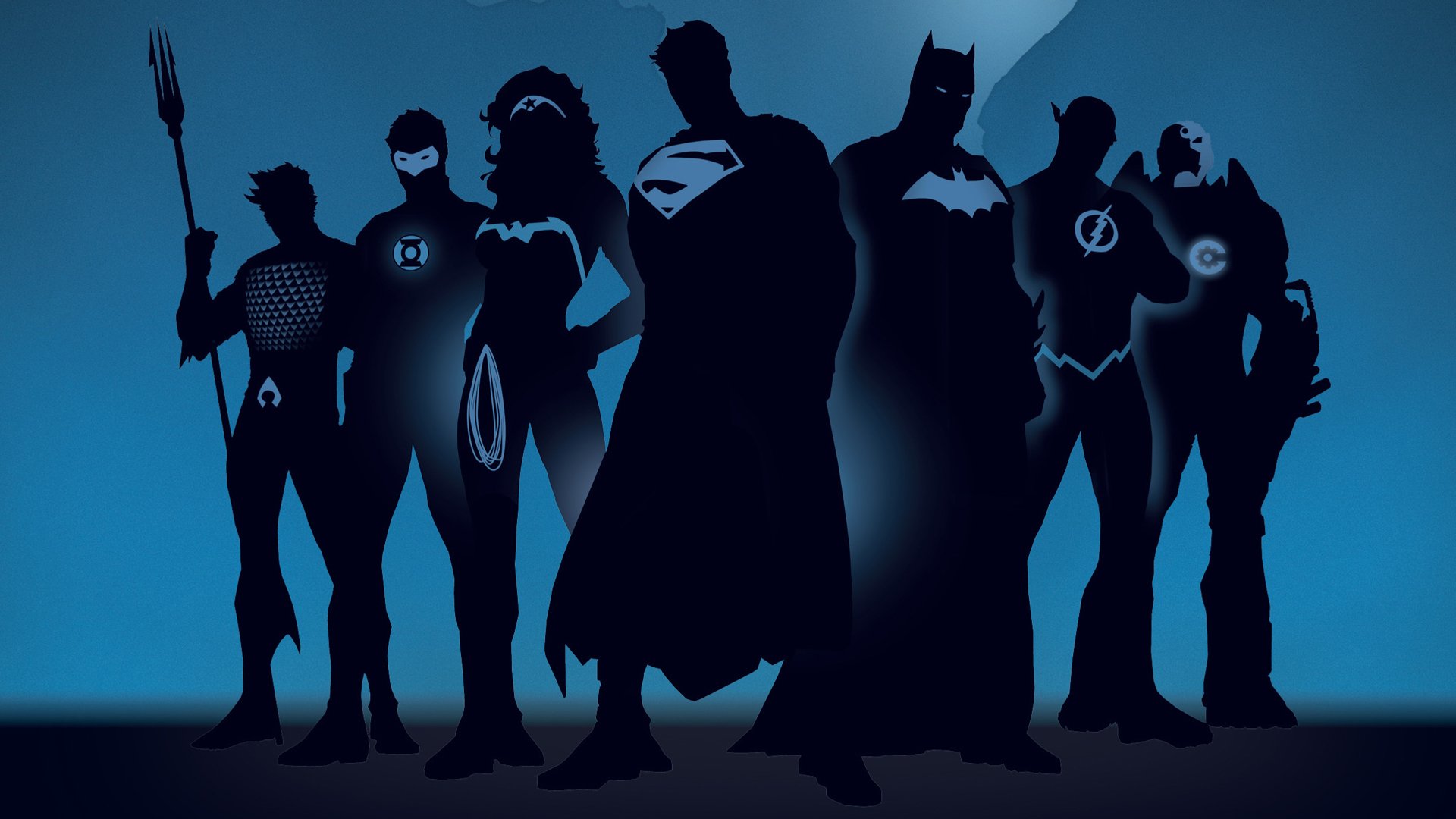 superhelden silhouetten comics