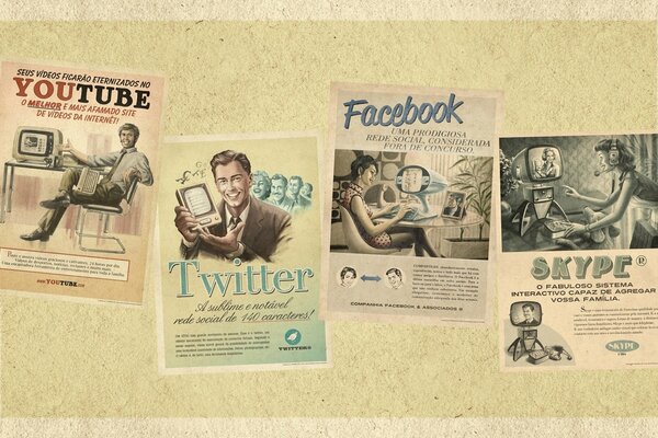 History of social networks: youtube, twitter, facebook, skype