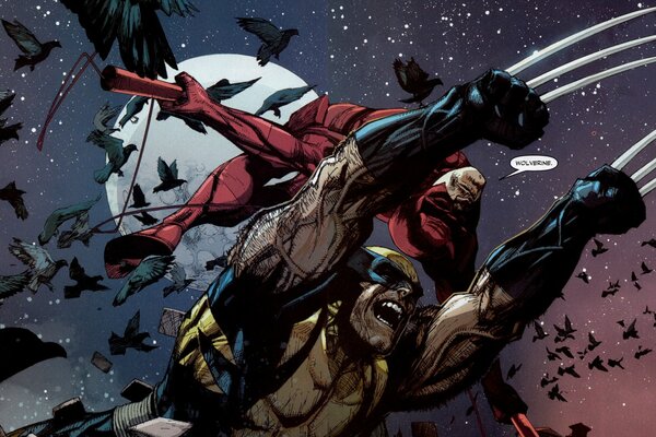 Comics von marvel wolverine und Daredevil