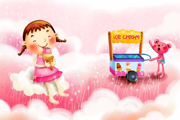 Figura. Chica comiendo helado