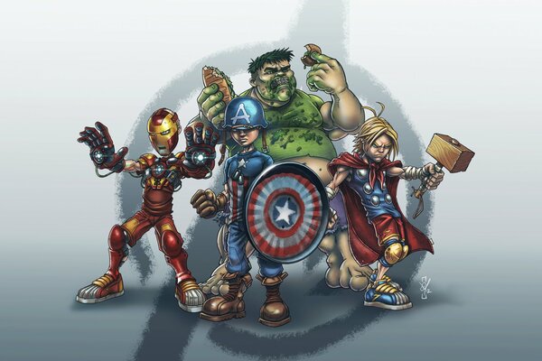 Bohaterowie kreskówek z uniwersum Marvela