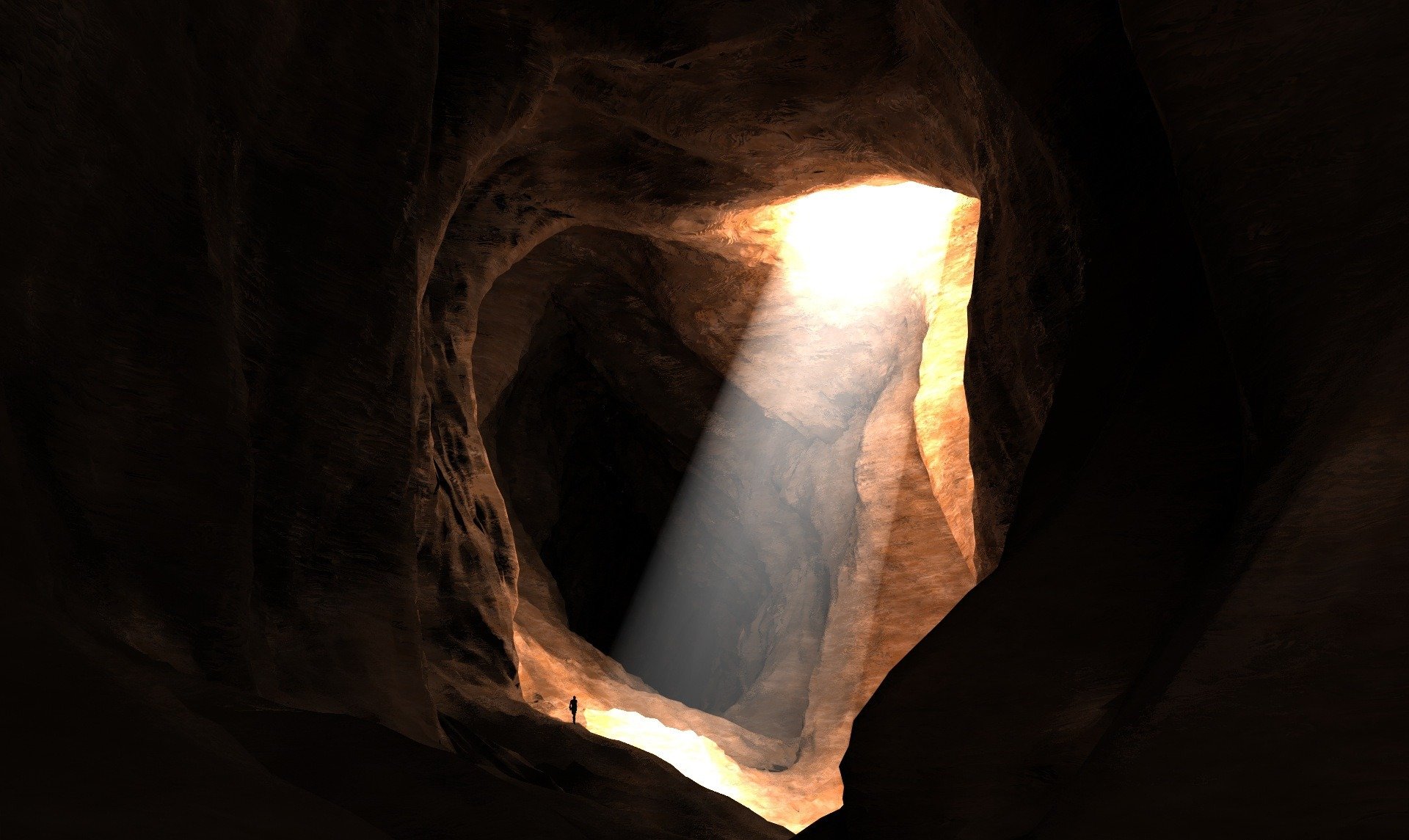 grotte lumière donjon voyage