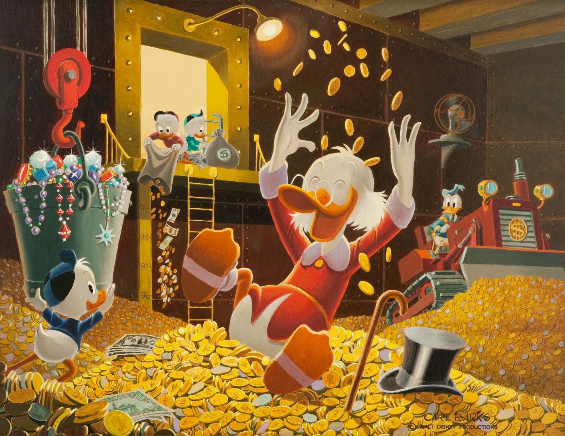 scrooge mcduck disney kaczor donald kacze opowieści monety