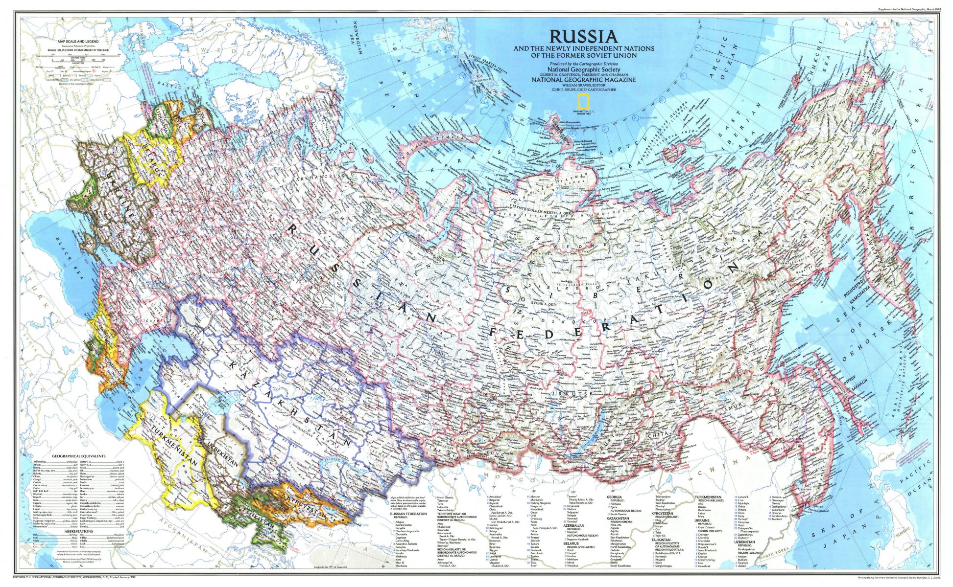 russia cis mappa