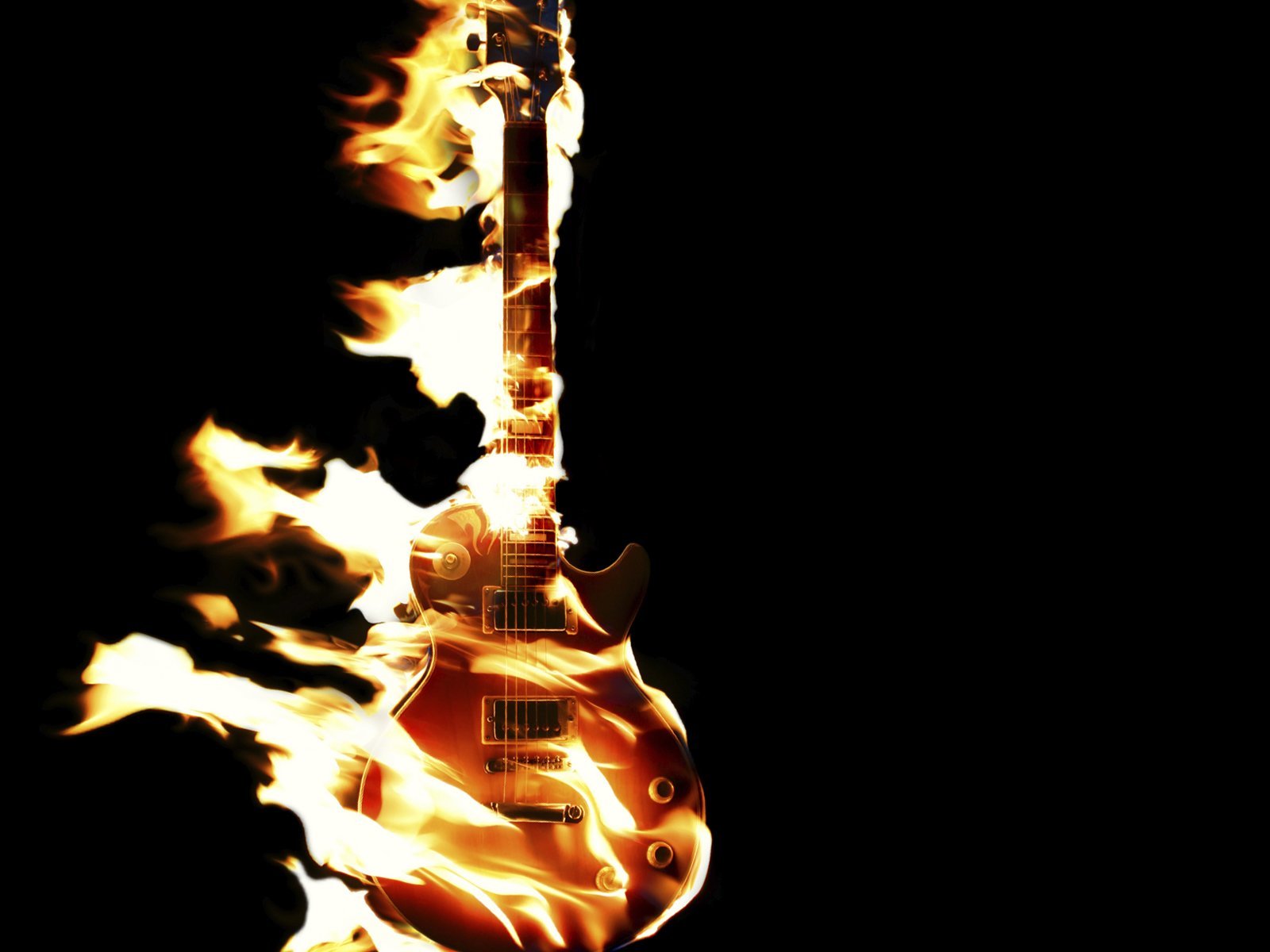 gitarre feuer energie