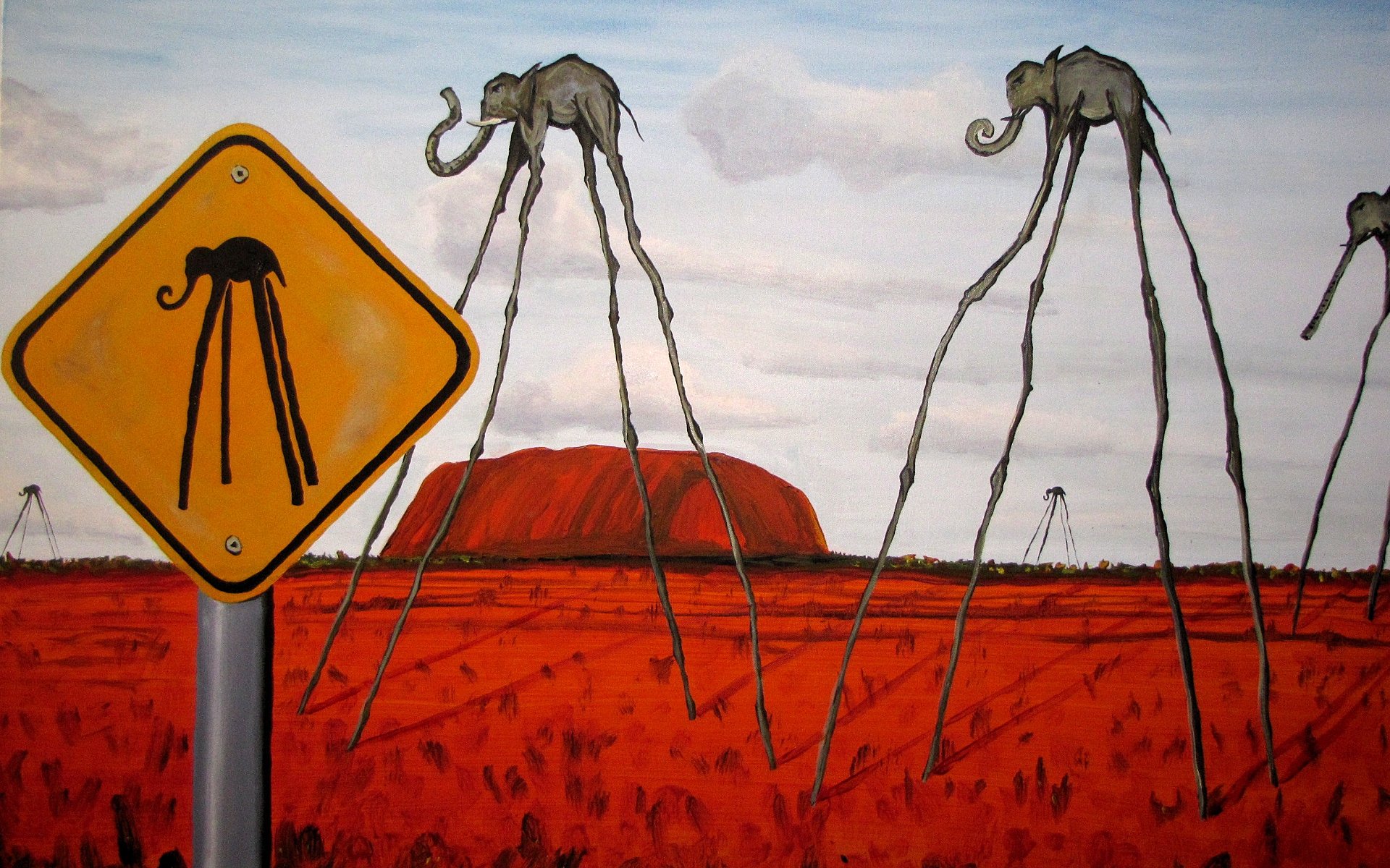 salvador dalí peinture dessin éléphants