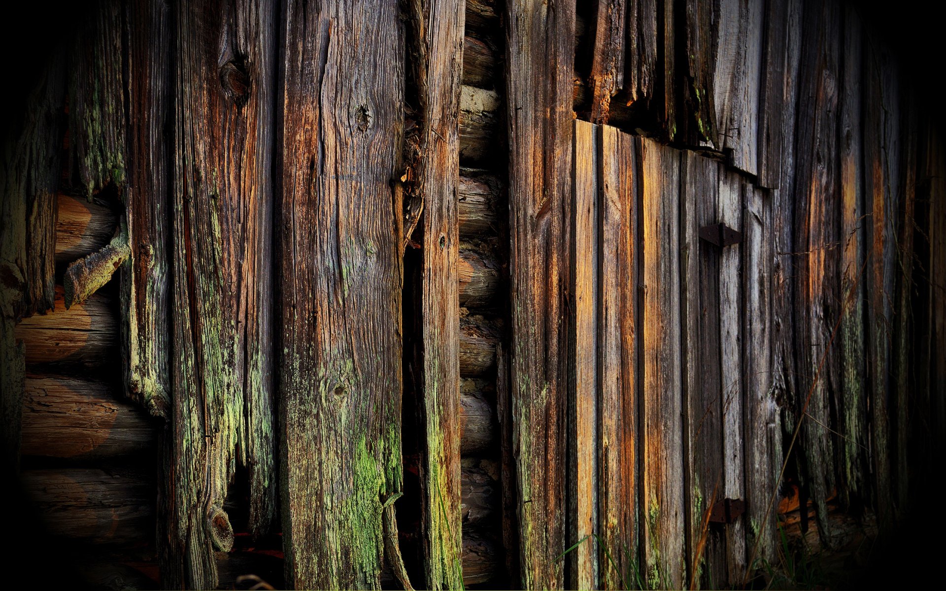 bois mur vieux