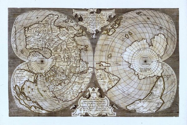 Vecchia mappa dell equatore di Salamanca