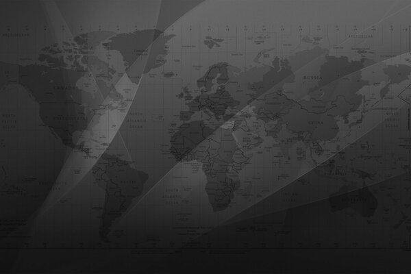 Carte du monde en coupe de fuseaux horaires