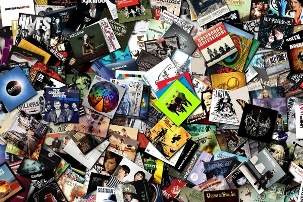 Musik-CD-Sammlung ausgeworfen