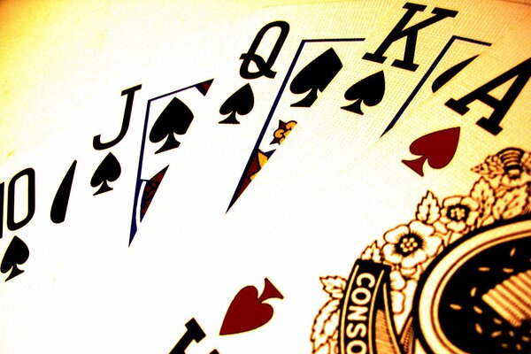 Royal Flush Poker Karten Tapete