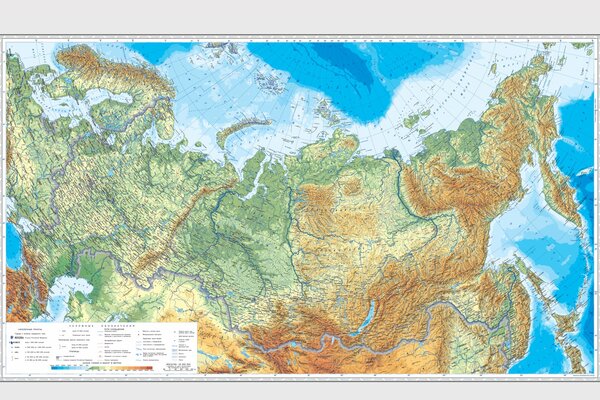 Geographische Karte des europäischen Festlandes