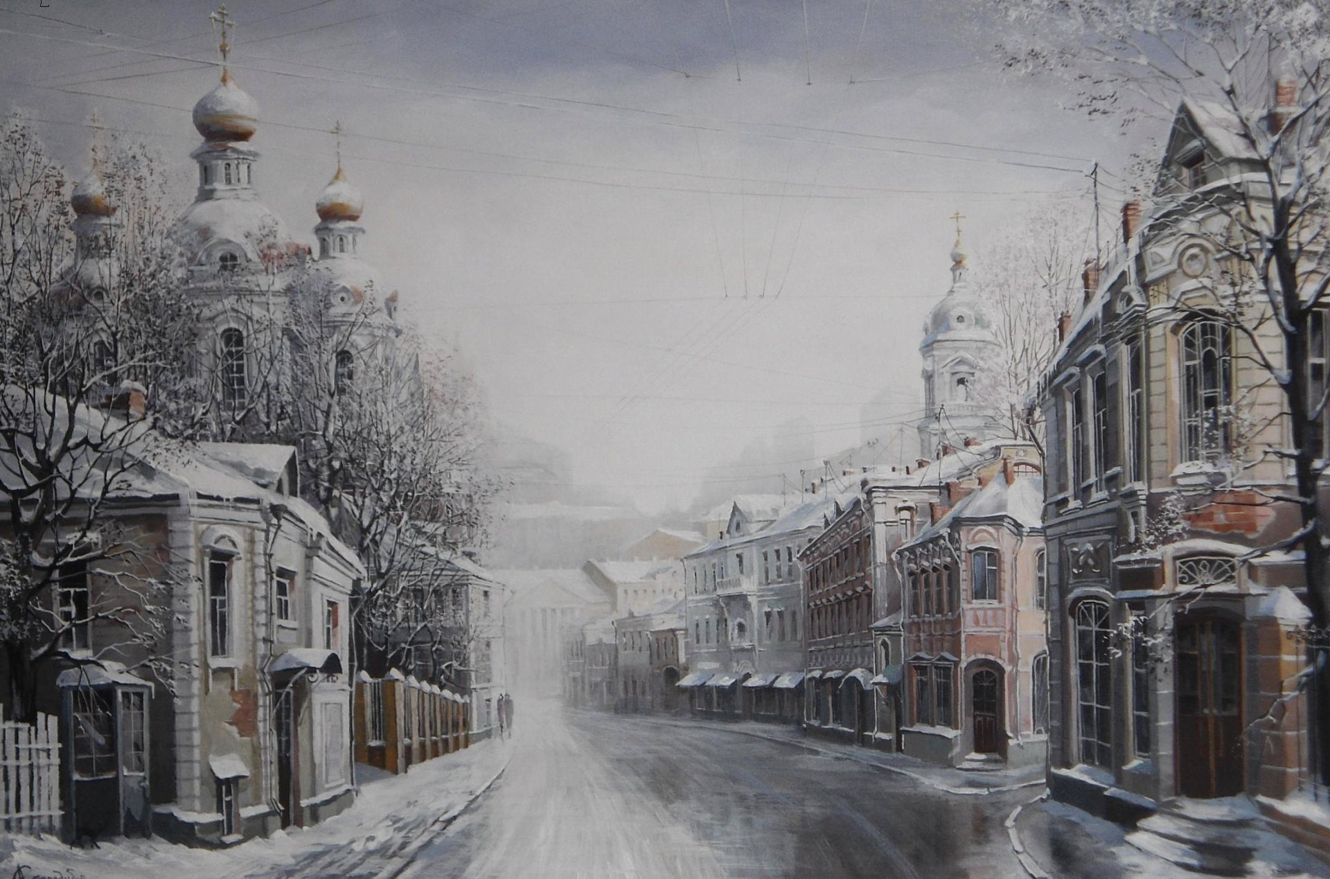 Стародубов Александр художник картины городской пейзаж