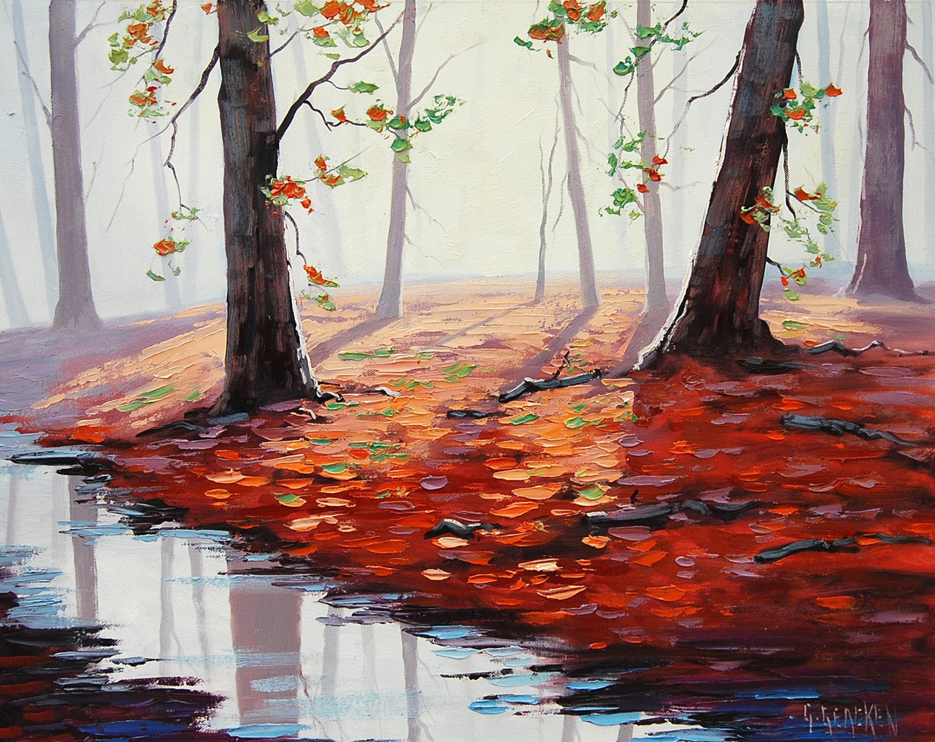 art picture artsaus autumn sunlight