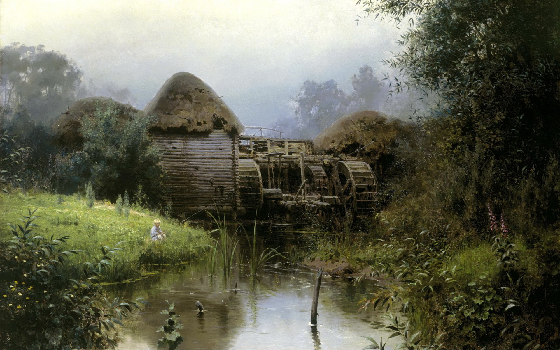 polenov mulino stagno paesaggio