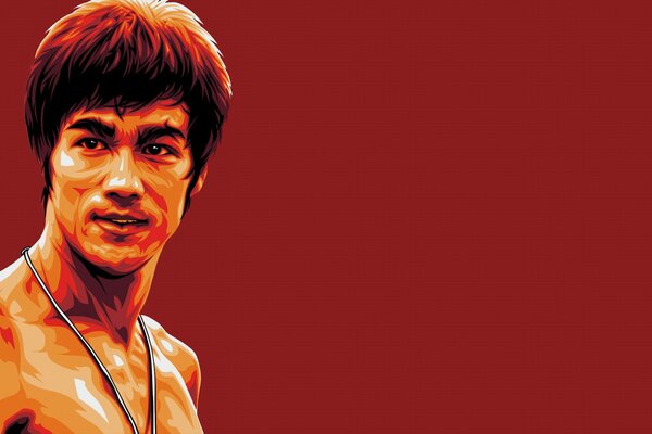 Rysunek legendarnego Bruce a Lee