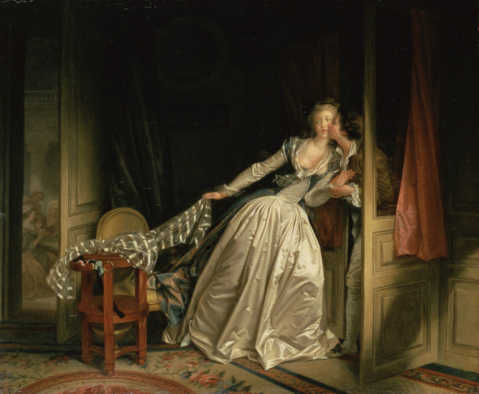 fragonard le baiser la chambre