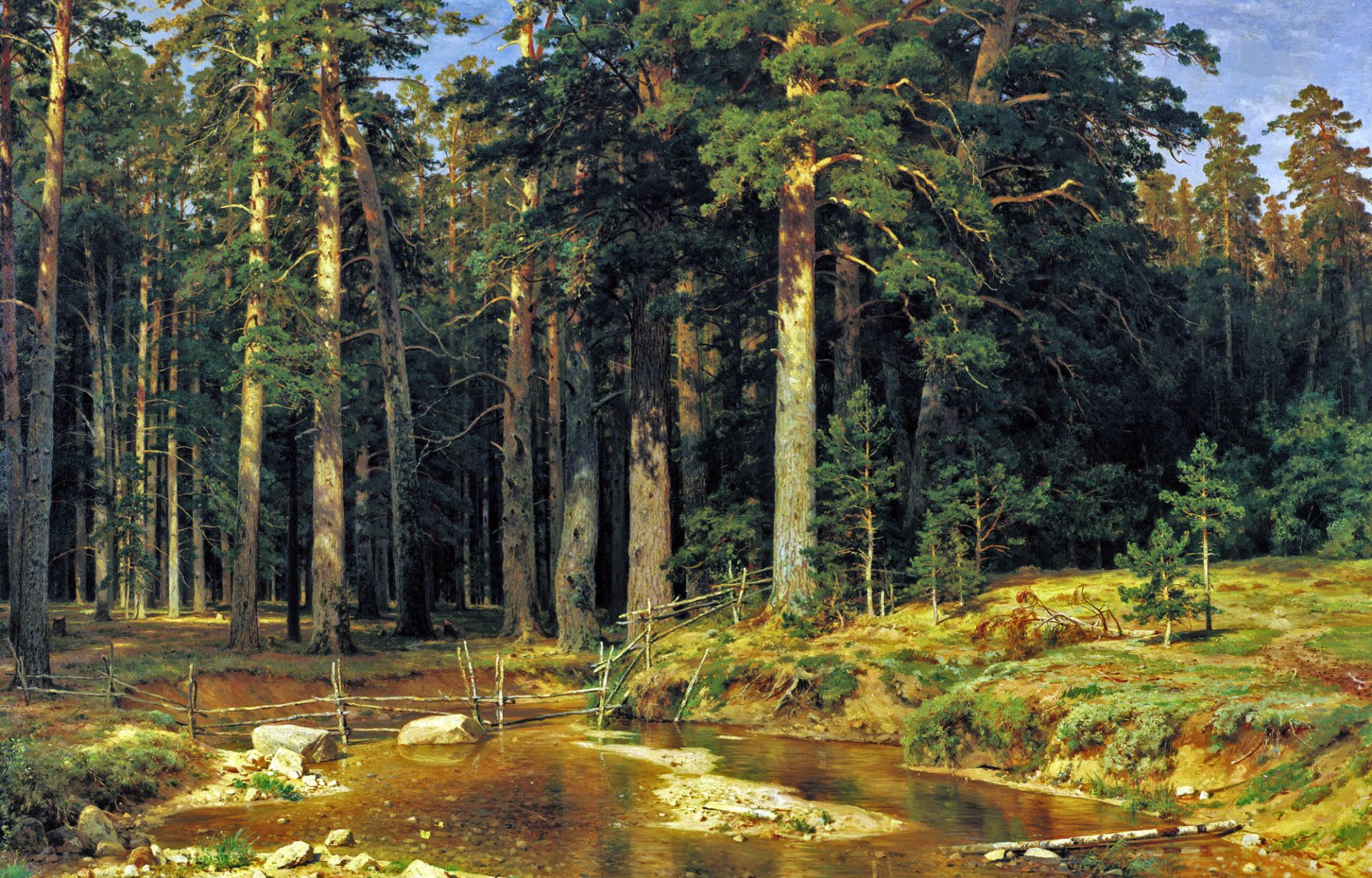 shishkin navire forêt peinture