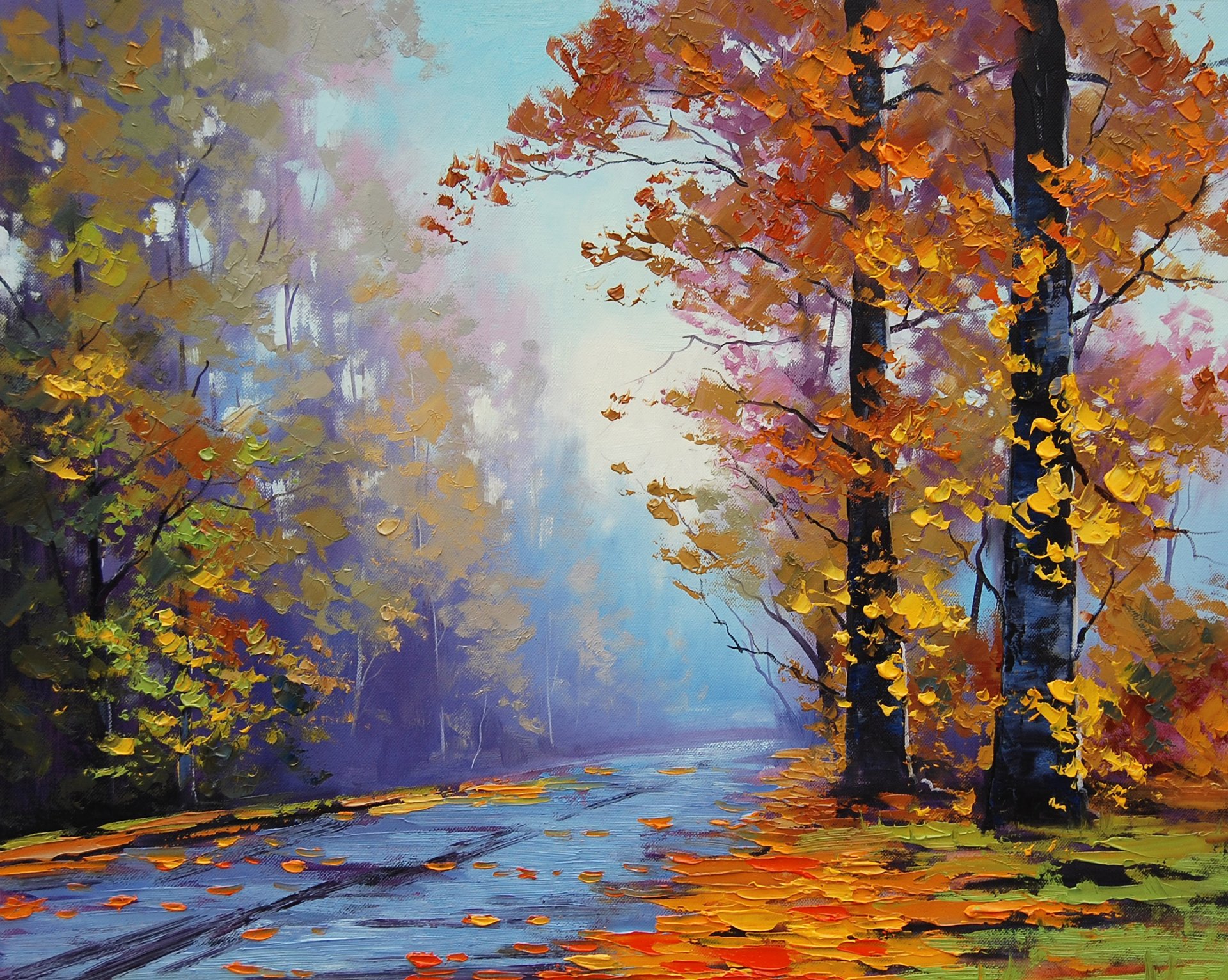 arte dibujo artsaus otoño splendor