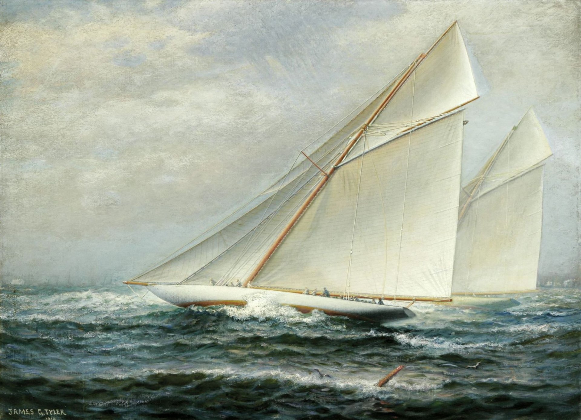 james gale tyler mer yacht régate peinture peinture