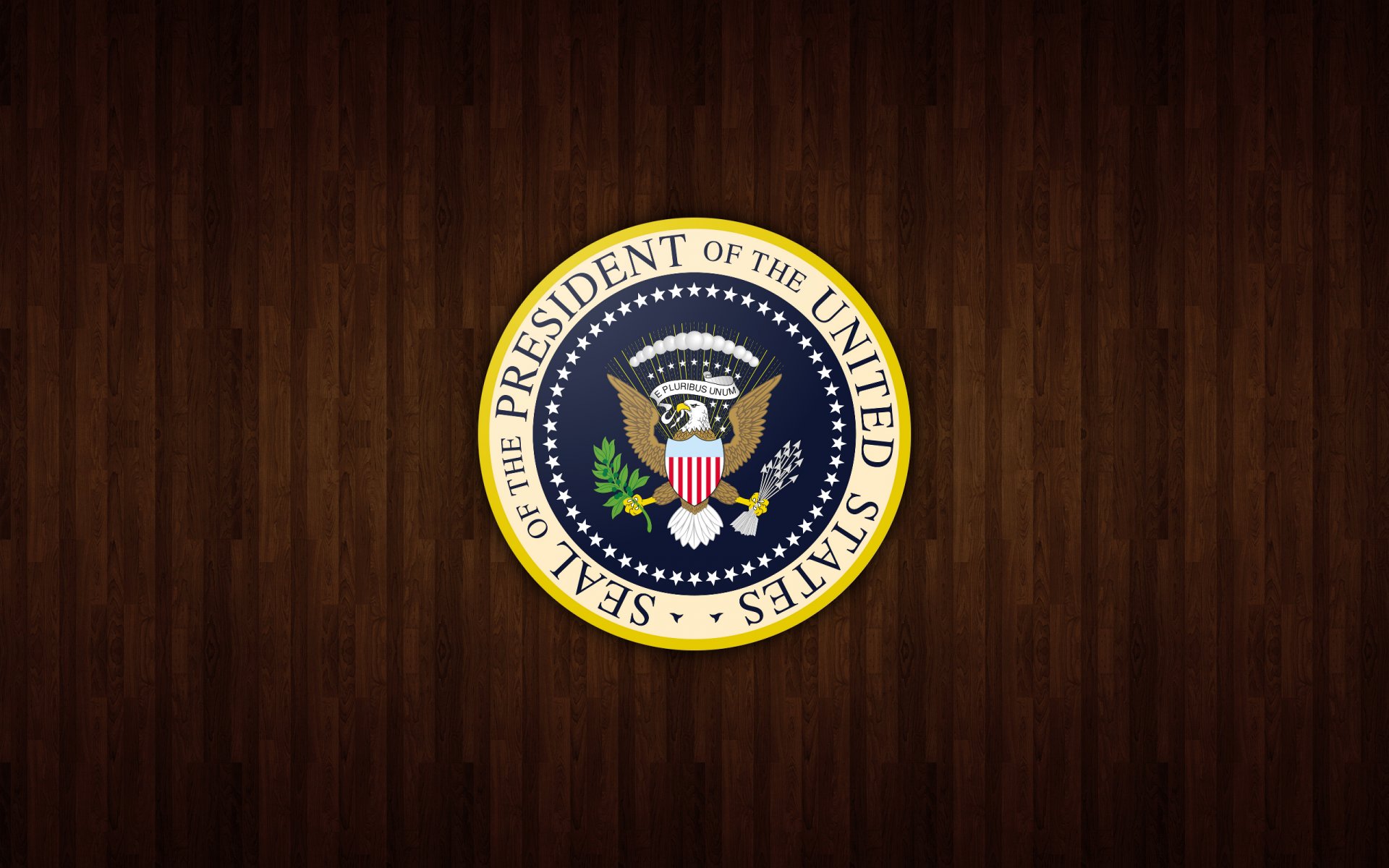 bouclier du président des états-unis logo arbre