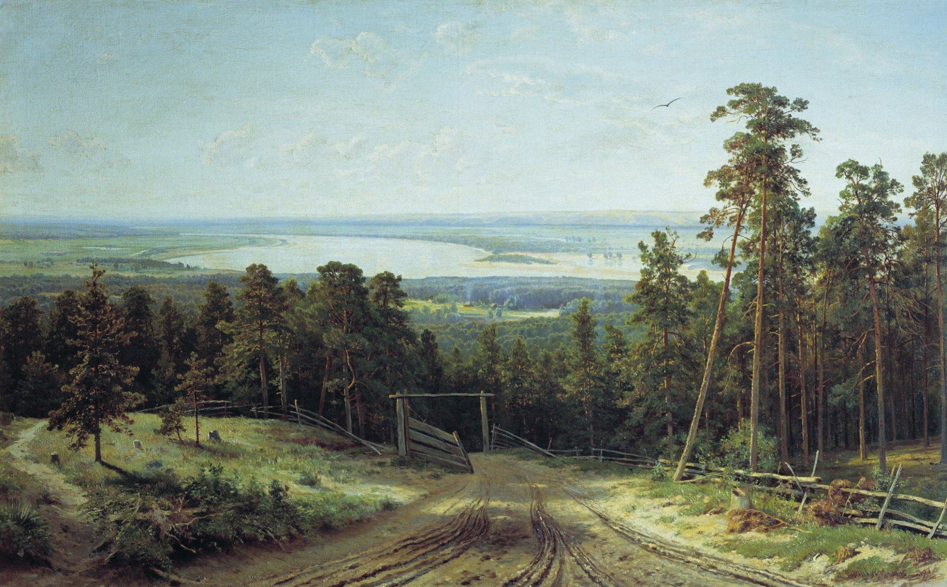 shishkin kama près d elabuga peinture