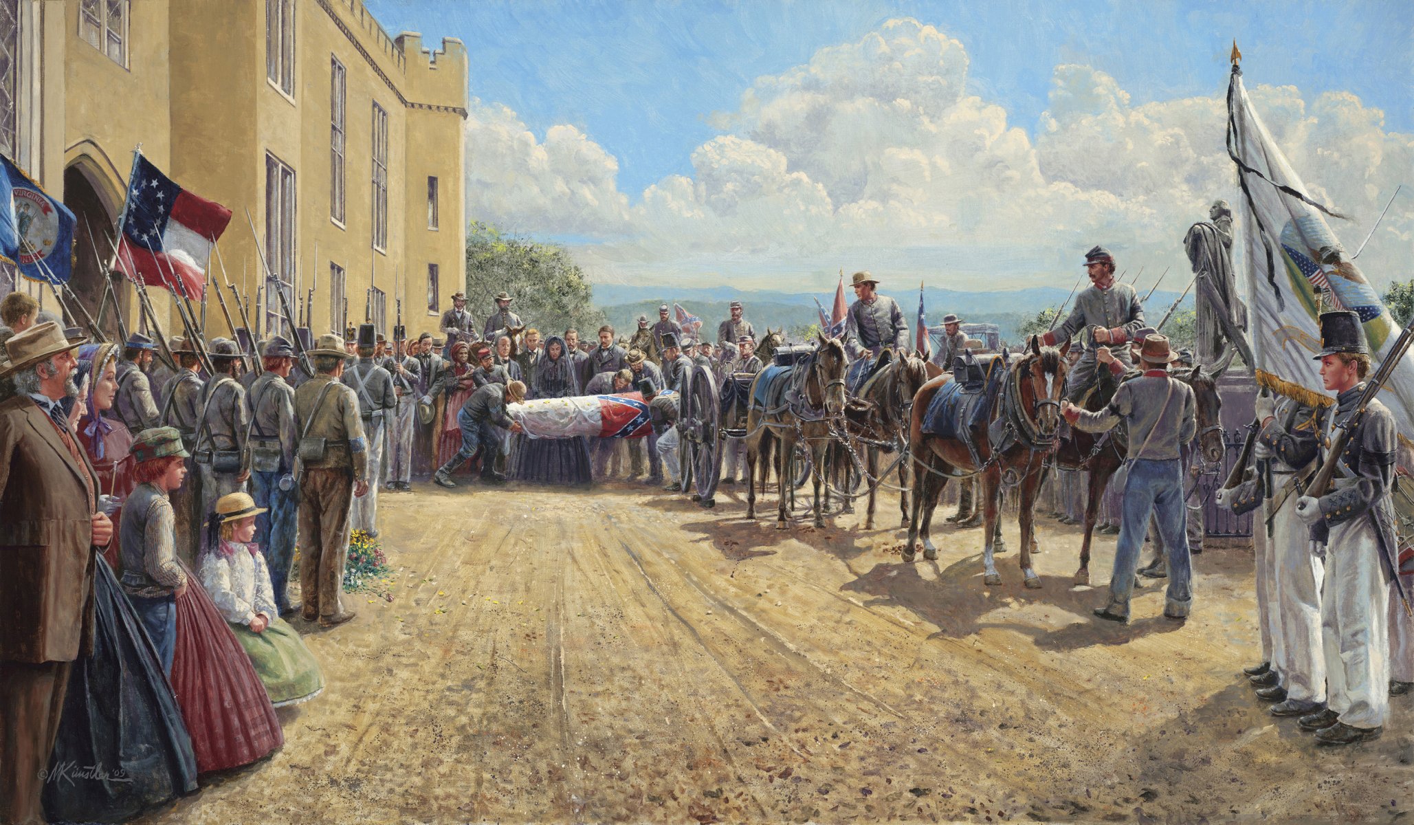 último homenaje jackson \ s funeral dms 15 de mayo de 1863 guerra civil soldados