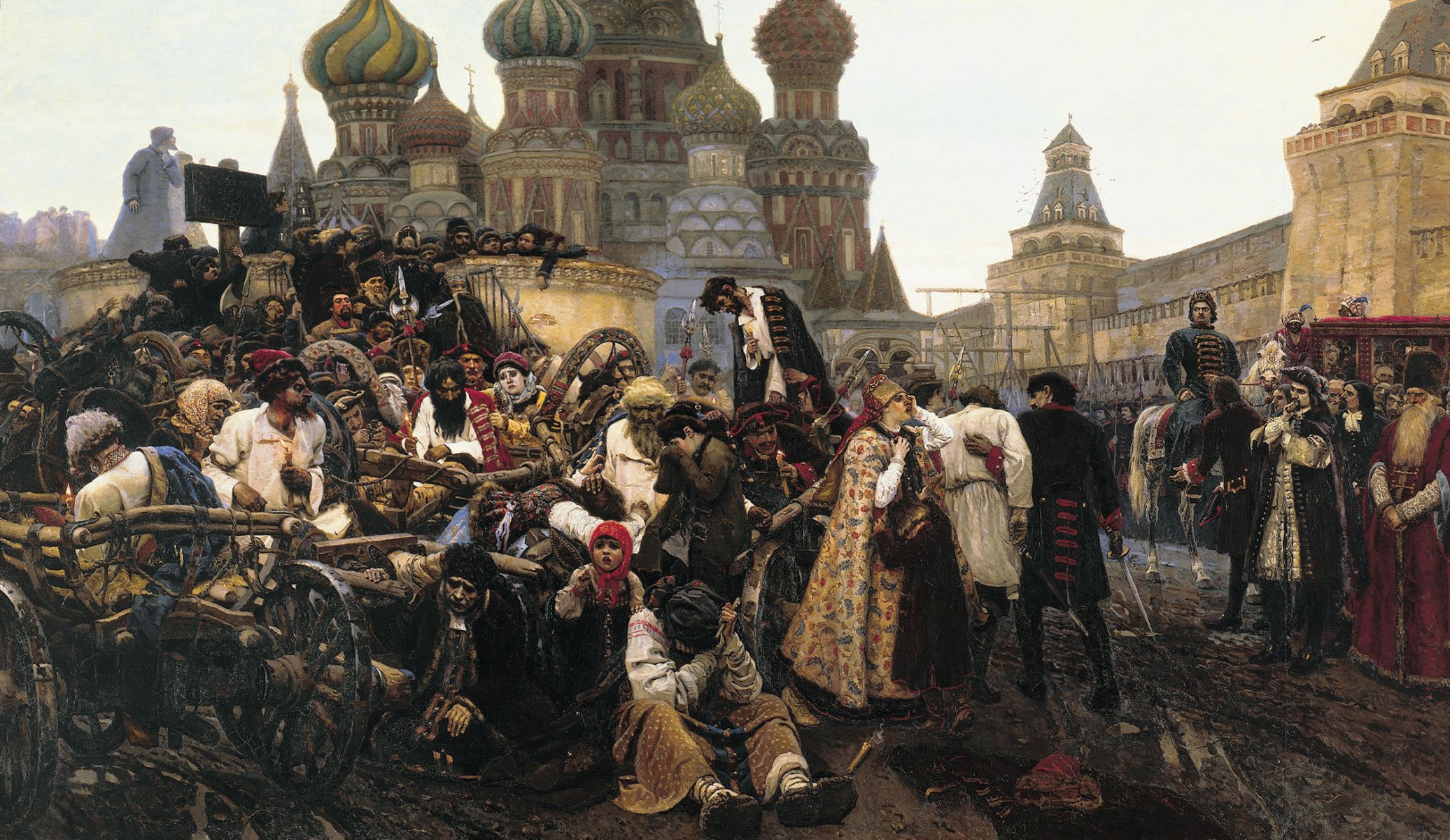 matin de l exécution streletsky v. i. surikov moscou peuple personnes foule peinture art dessin image