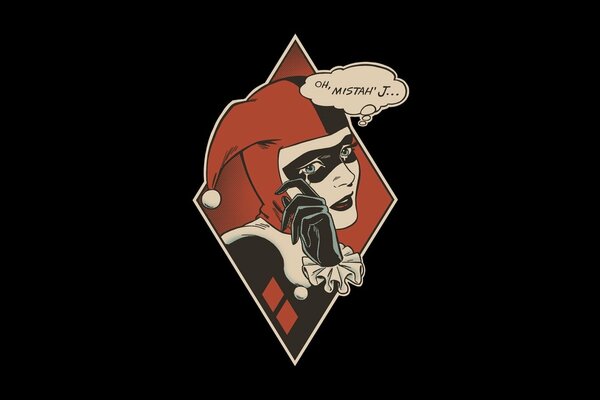 Harley Quinn si asciuga una lacrima