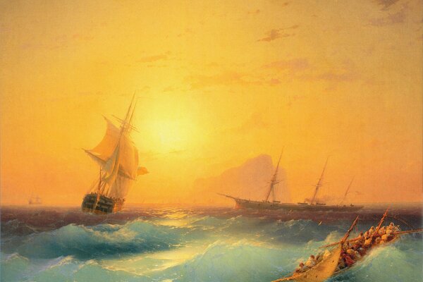 Pittura Aivazovsky pittura mare