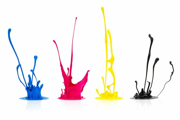 Colored vertical spray paints