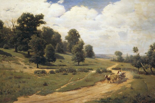 Famous painting Ukrainian landscape