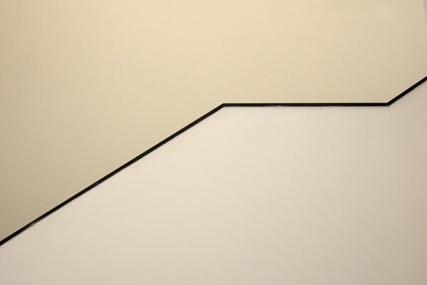 Minimalism. Curved wall line