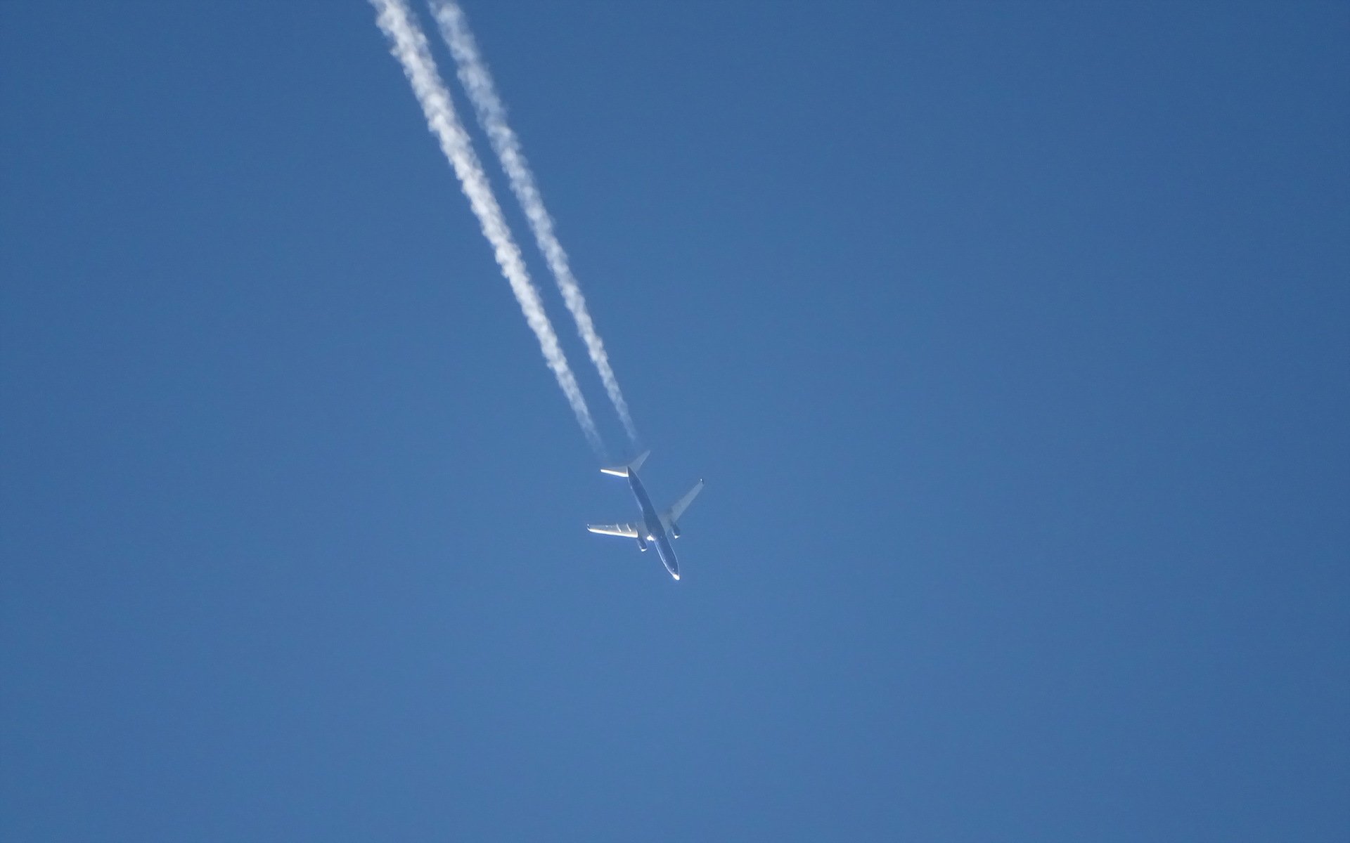 flugzeug himmel minimalismus