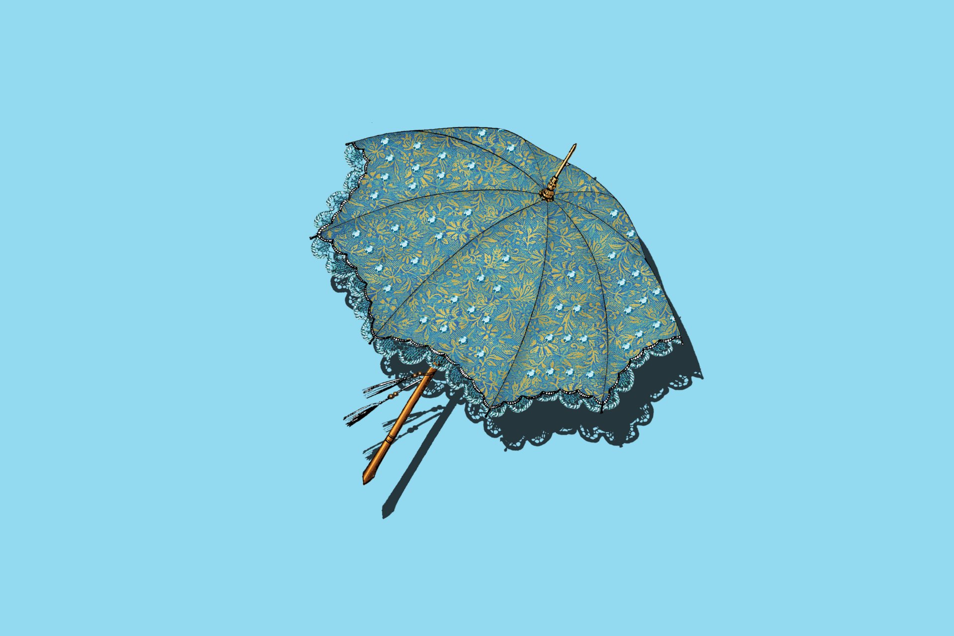 parasol parasol retro vintage minimalizm