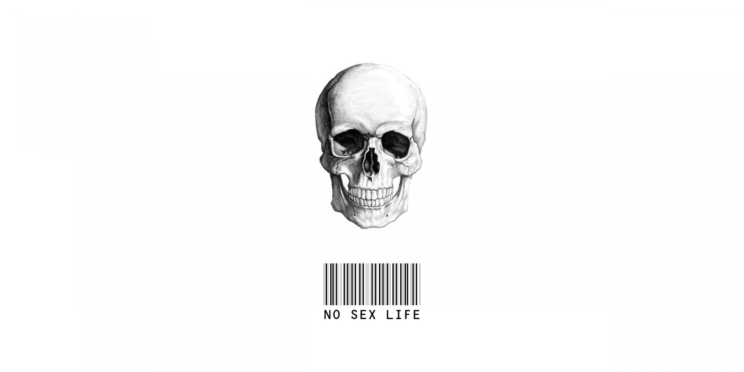 no sex life allan history without sex days dayz skull white black barcode minimalism minimal