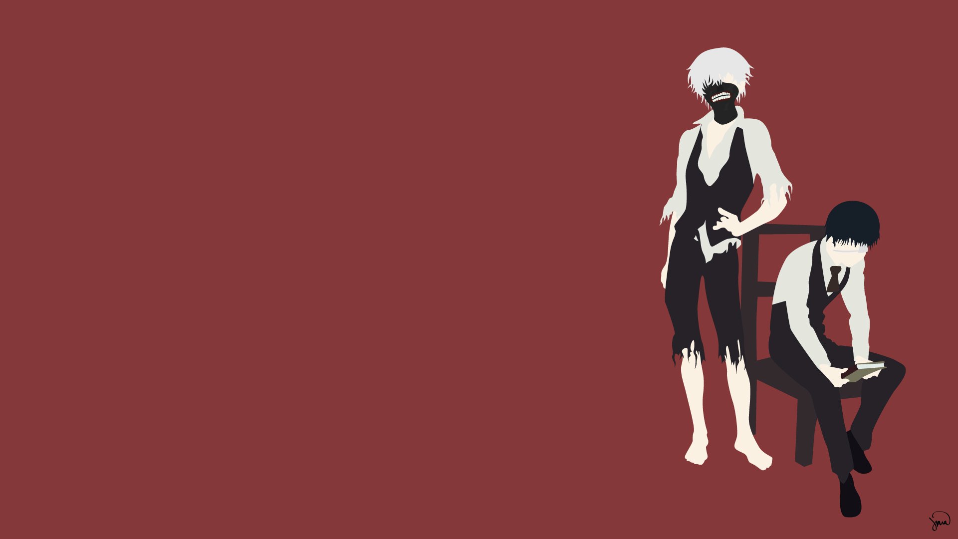 tokyo ghoul tokyo ghoul kaneki ken kaneki ken anime minimalism