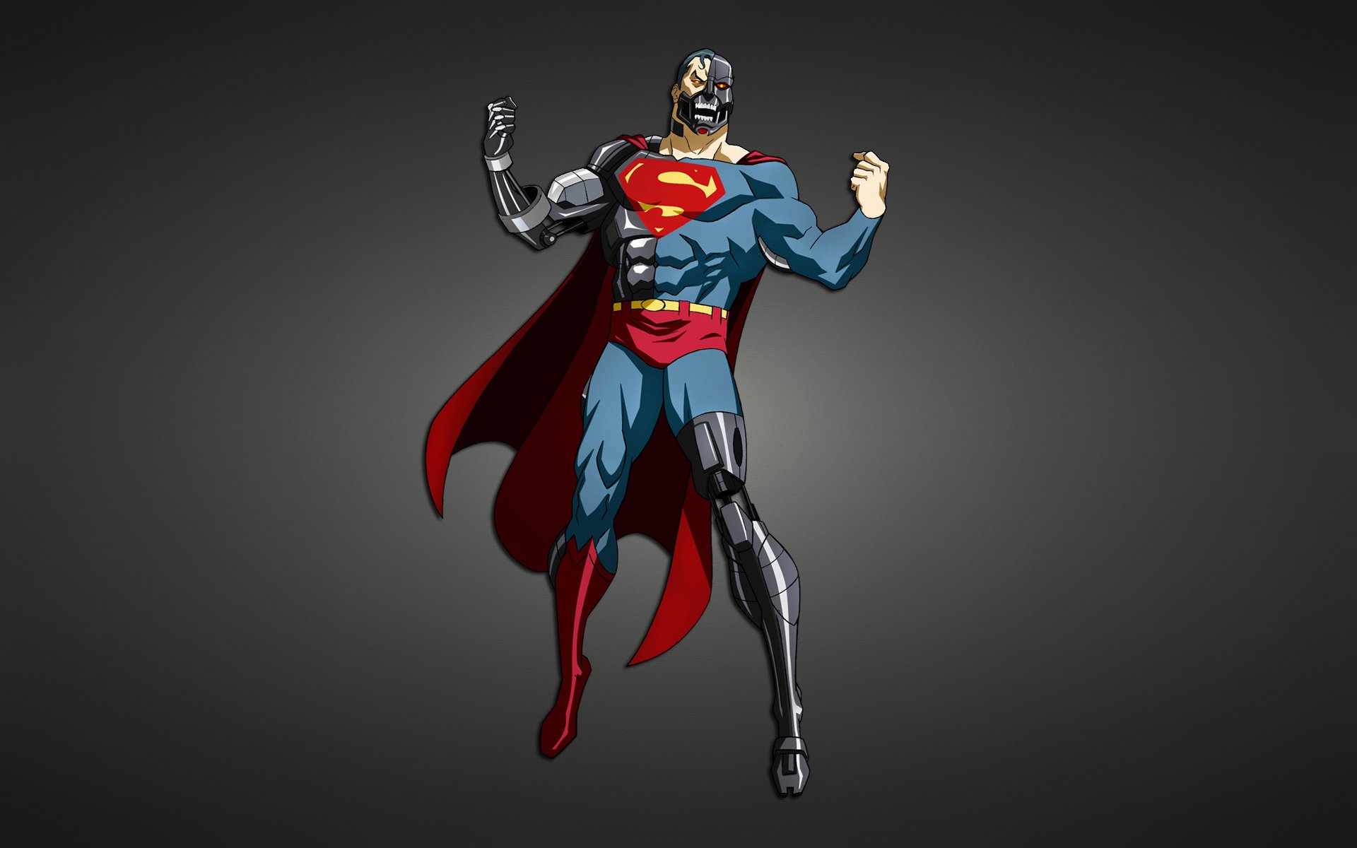 superman cómic cyborg metal grito robot