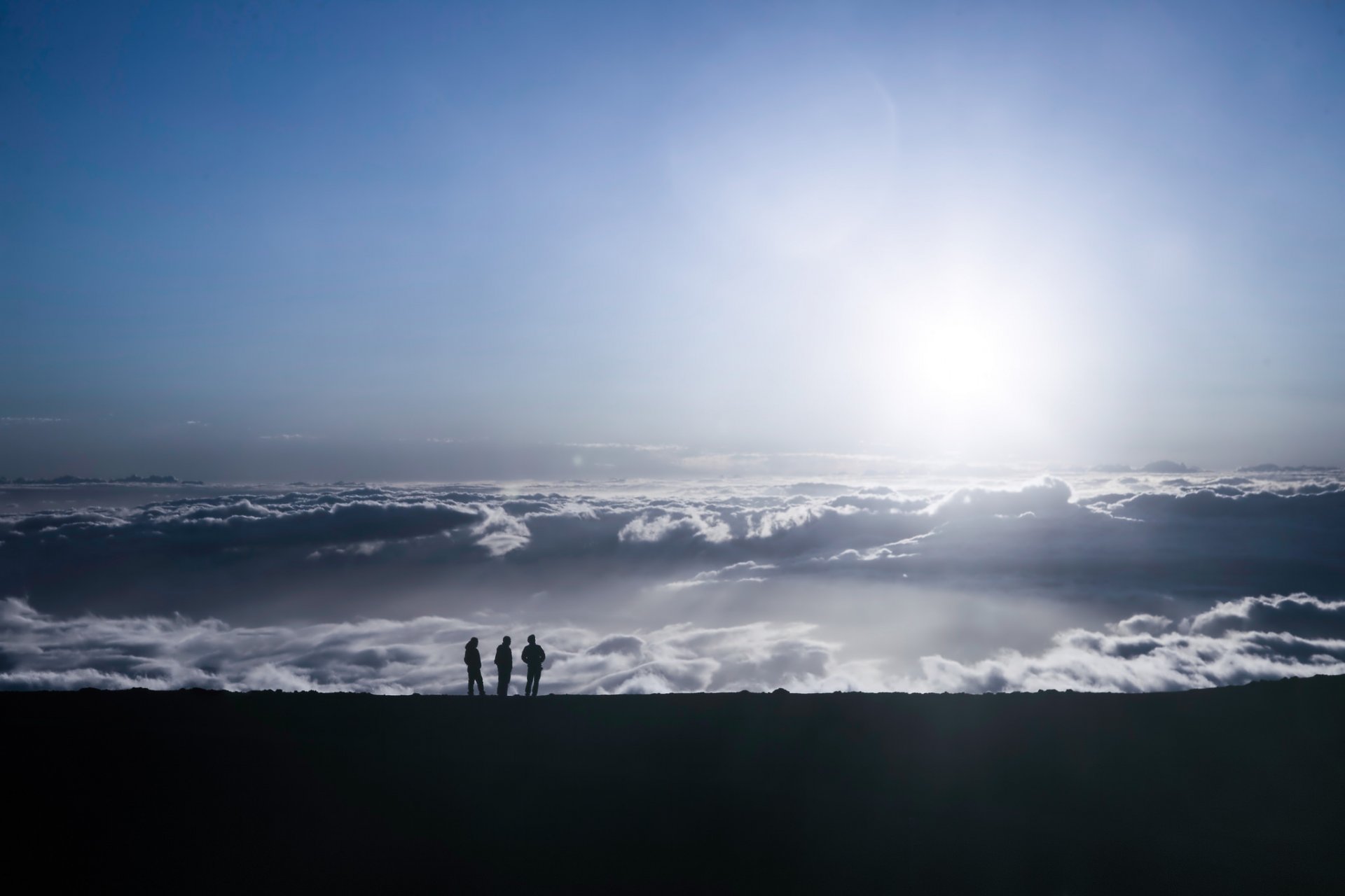 ciel montagnes gens