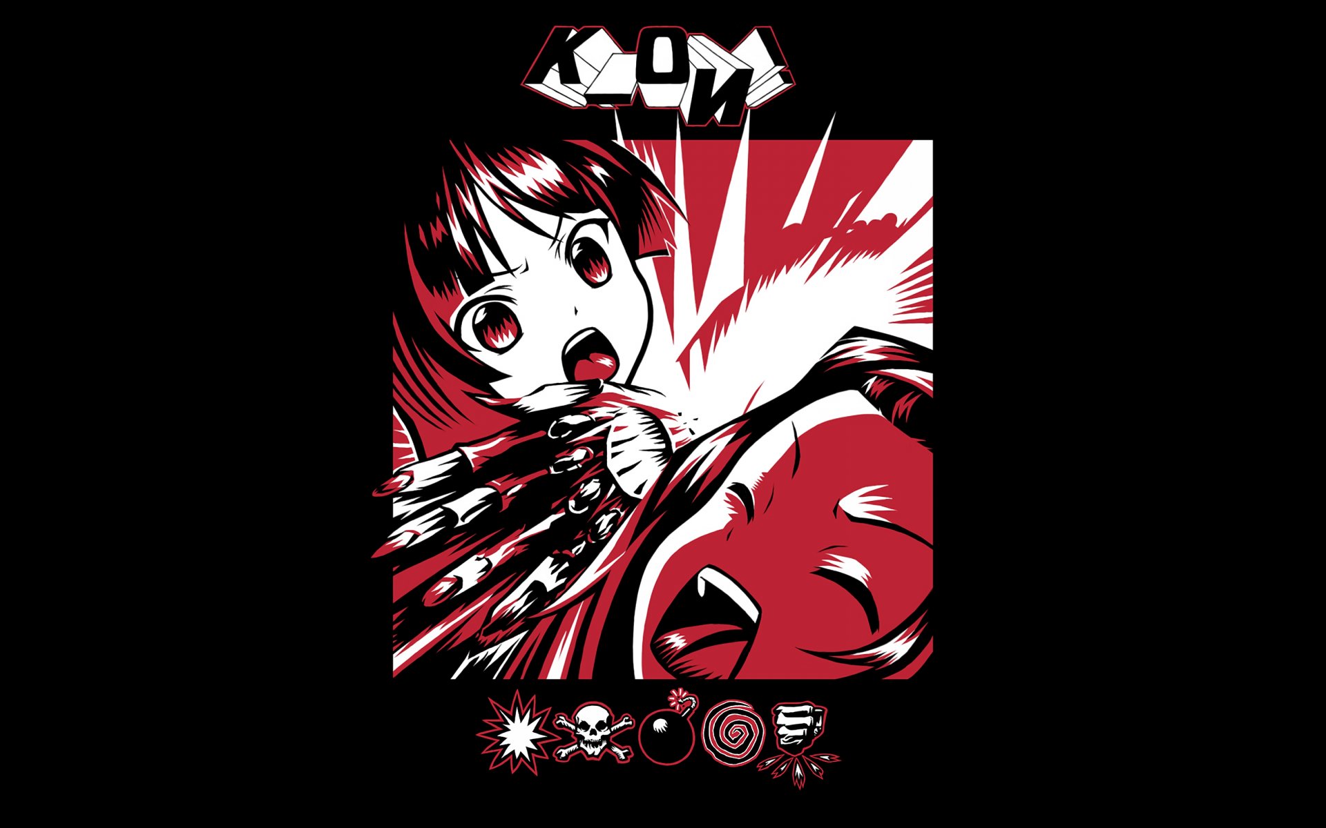 kmfdm k-on personajes arte saiko dagashi versión de portada álbum música anime keion música ligera akiyama mio tainaka ritsu chicas odio estados de ánimo minimalismo