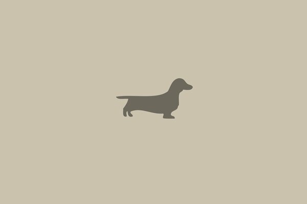 Silhouette of a dachshund dog